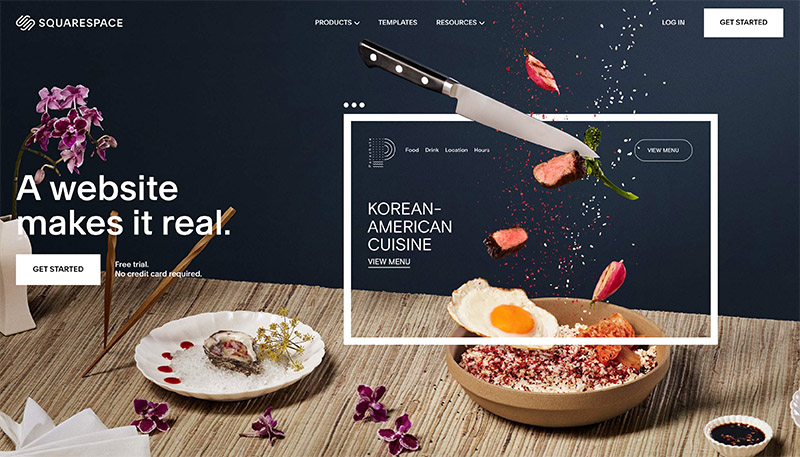 what is squarespace homepage