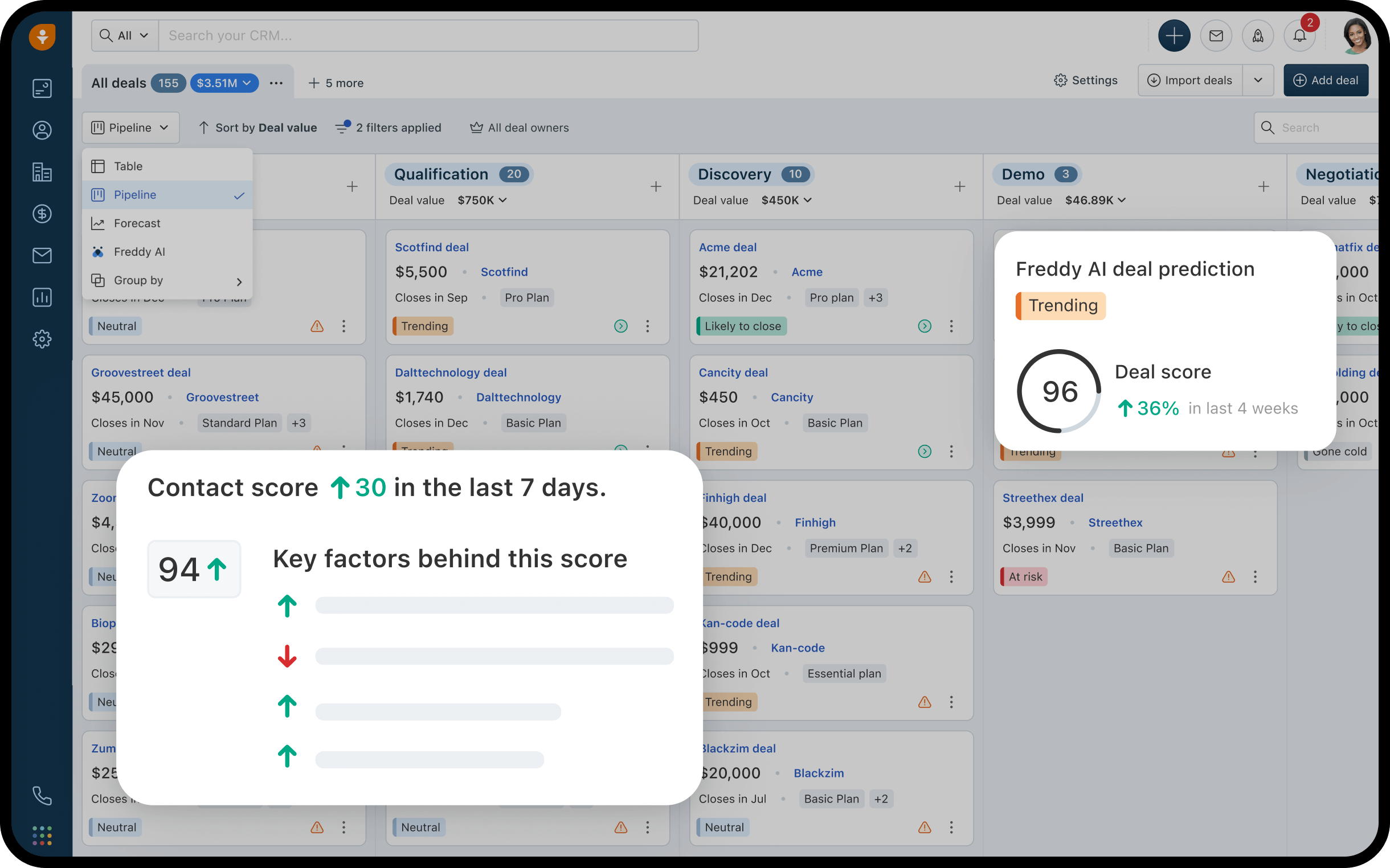 Freshworks CRM (Freshsales) zipxr
