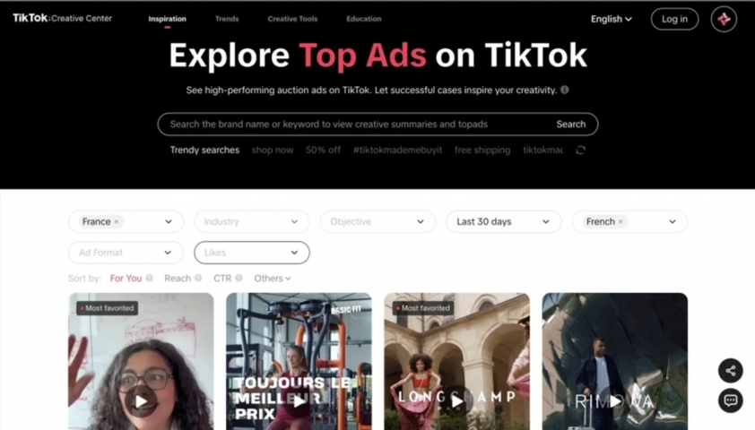 TikTok Creative Center xuwgh